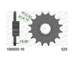 166600-16 PIGNONE AFAM 16 DENTI PASSO 525 BMW F 800 GS Triple Black 2012-2012