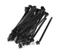 167x 6.5mm Ombrello Ala Montaggio A Pressione Fascette Fermacavo 40 Pezzi