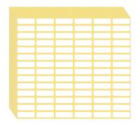 1680 etichette bianche opache, piccole etichette adesive rimovibili, etichette bianche per bicchieri, cartoni, buste, cartelle, scuola, ufficio, casa (10 x 20 mm)