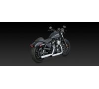 16861 Terminale Slip-On Twin Slash cromato HD XL 1200 CX ABS 18-20 VANCE&HINES