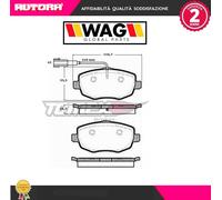 1689 Kit pastiglie freno a disco ant adatto a Lancia Ypsilon (MARCA-WAG)