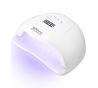 168W Lampada Unghie LED UV Professionale Fornetto per Manicure/Pedicure 4 Timer 10s/30s/60s/99s Display LCD Permanente Smalto Semipermanente Automatico Sensore Piastra Rimovibile per Gel Nail Polish