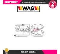 1697 Kit pastiglie freno a disco ant.(MARCA-WAG)