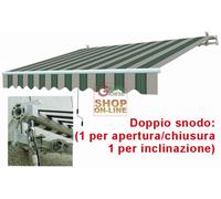Tenda da sole bianco/verde 295 x 200 cm