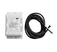 16A 20A per interruttore di temperatura intelligente sensore con RF433MHz per controllo app Tuya Monitoraggio remoto del termostato e monitoraggio del consumo di energia elettrica (20 A con filo da 2