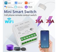 16A 20A Tuya WiFi Smart Switch Controllo a 2 vie Mini Smart Breaker Funziona con Smart Life Alexa Google Home Alice