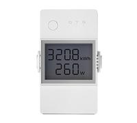 16A 20A Wifi Smart Power Meter Switch Tensione, Corrente, Consumo Energetico Display LCD Telecomando Wireless Monitoraggio Accurato Energia(POW Elite 16A)