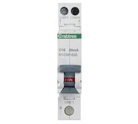 16A 30mA RCBO Modulo Singolo Curva C - CRABTREE