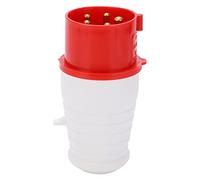 16A 5 Pin Industrial Plug and Socket | 3 Phase IP44 Splash - Proof 220 - 415V | Sturdy Connector for Factory / Farming / Electrical Plant | 3P + N + E