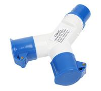 16A Adattatore per spine impermeabili, splitter elettrico a 2 vie industriali per roulotte e
