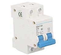 16A Interruttore automatico in miniatura DZ47?63 Modulo 2P Interruttore automatico Corrente residua Isolatore Montaggio su guida DIN 400V C16 for la casa Interruttore automatico