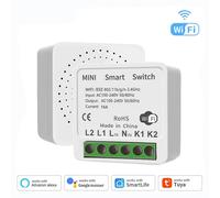 16A Tuya Smart WiFi Switch APP Interruttore di controllo Mini interruttore Smart Life Control Supporto Alexa Home Yandex Alice