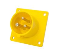 16AMP 110V 2P+E IP44 Giallo Presa Da Parete Inlet Maschio 3 Pole PCE 613-4f6