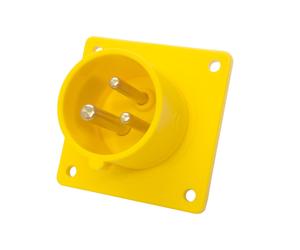 16AMP 110V 2P+E IP44 Giallo Presa Da Parete Inlet Maschio 3 Pole PCE 613-4f6