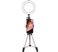 16CM/20CM LED Desktop Ring Light with Tripod Phone Holder USB Charging Fill Light 3 Light Mode Selfie Lamp (Color : 16cm Fill Light) (20cm Fill Light)