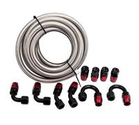 16FT AN10 Kit tubi linea gas olio combustibile acciaio inox + Adattamento