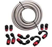 10AN 16FT Kit tubo carburante linea tubi olio combustibile + Estremità del tubo