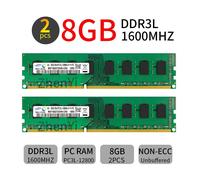16GB 8GB 4GB DDR3L PC3L-12800U 1600MHz 1.35V DIMM Memoria Intel per Samsung IT