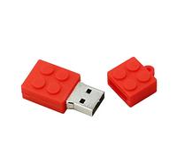 16GB Building Blocks Modello USB Flash Drive Dispositivo di archiviazione USB 3.0 Disco flash USB Memory Stick USB 3.0 Chiavetta USB Disco U U Thumb Drive Memoria flash USB Disco USB - Rosso