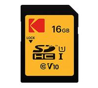 16GB Scheda SD Kodak SDHC Classe 10 Gold+ UHS-I U1 Ka.Blist [EKMSD16GHC10K]