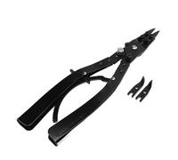 16in Snap Ring Pliers Set, Circlip Pliers Set with 180° and 90° Tip Attachments, Heavy Duty Metal Straight Snap Ring Remove Tool for Vehicle Maintenance and Auto Repair