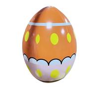 16inch Easter Egg Inflatables | Giant Happy Blowup Decorations Outdoor Cute Inflatable Eggs For Yard, Lawn, Garden Party Decor, Primavera Holiday Celebration, Family Fun Festive Display Accessory