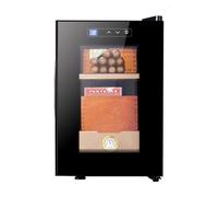 16L Electric Cigar Humidor 100 Counts Temperature Control System Cooling Humidor Cabinet with Spanish Cedar Wood Shelves & Hygrometer Gifts for Men