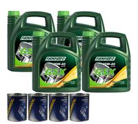 16L FANFARO GSX 15W-40 olio motore Automobile Api Sg / CD Incl. Flush