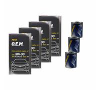 16L MANNOL 7713 O. E. M.5W-30 olio motore Api Sn Acea A3 Ilsac GF-5/GF-4/