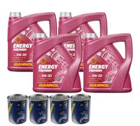 16L MANNOL Energy 5W-30 Leichtlauf-Olio Motore API SN/CH-4 ACEA C3 Motor Doctor