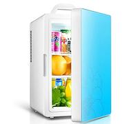 16L Mini Frigo Portatile Frigorifero Piccolo Impianto Termoelettrico Riscaldatore per Alimenti E Bevande Rumore di Funzionamento Basso per Auto/Campeggio/Viaggi Alimentato AC/DC (Color : Blue,