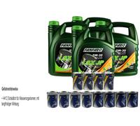 16L Olio Motore FANFARO LSX JP 5W-30 4xStop Perdite+Dottore Motore+Flush Motore