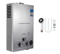 16L Scaldacqua a Gas Propano GPL 32KW Propano Butano Riscaldatori di Acqua a Gas Liquefatto,Scaldabagno Istantaneo Senza Serbatoio, per Campeggio,Camper,Casa,Uscita Dell'acqua Calda 16L/min