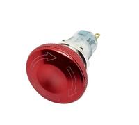 16mm 19mm 22mm Emergency Stop Switch mushroom push button stop switch 1no1nc 2no2nc latching switch on off(16mm mushroom,2NO2NC)