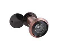 16mm 220 Degree Door Viewer Copper HD Glass Lens Wide Angle Security Peephole for Doors 1.38-2.36inch Thickness per Porte(Color 3)