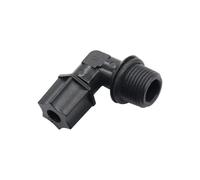 16mm External Thread To 1/4 Inch Elbow Water Connectors Irrigation Threaded Joint Pipe Fittings Supplies 1 Pc