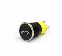 16mm LED Pulsante clacson Interruttore momentaneo metallo per auto barca 12V/24V