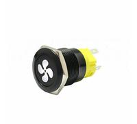 16mm LED Pulsante clacson Interruttore momentaneo metallo per auto barca 12V/24V