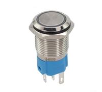 16mm Momentary Push Button Switch 3-6V LED Ring(Yellow) | Self-reset momentary action, bright LED ring, 3-6V DC operation, easy visibility, control panels