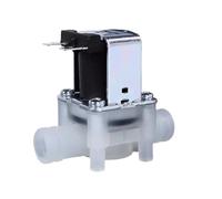 16MM Pagoda Drinking NC NO Water Pure Water Machine Water Inlet Out Discharge Plastic Solenoid Valve Tube Hoop 12V 24V 220V(Non-pressure,220V_OPEN)