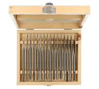 16PC LEGNO PIATTA Set di punte da trapano/Legno/Attrezzi di falegnameria 6mm - 38mm TE558