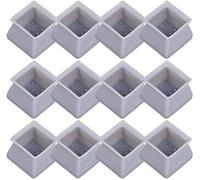 16Pcs Chair Leg Caps con feltro Silicone Floor Protector anti-Slip PreEI Graff Piedi Coperture