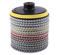 16pcs Diamond Palishing Pads Kit da 4 pollici 100mm bagnato / asciutto for granito pietra in cemento lucidatura for la lucidatura di macinazione dischi dischi