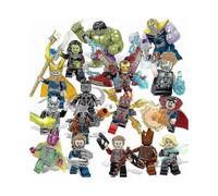 16pcs Marvel Avengers Superhero Action Figures DC Minifigure Gift for Kids [HK] Colorful 16 pc