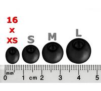 16pcs Ricambio Set Copriauricolari Microauricolari per Sennheiser HD 1 senza