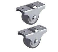 16PCS Ruote girevoli in TPE Ruote girevoli fisse con base rigida non girevole Ruote for carrelli con cuscinetti a sfera Piastra superiore 1 pollice(16pcs)