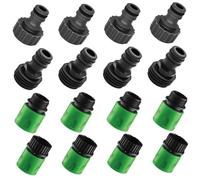16pcs/set tubo set rapido collegamento a raccordi per acqua in plastica Collegare rapido Giardino a prova di perdite per le perdite per forniture idrauliche da prato