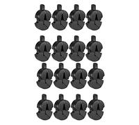 16PCS Tourte Style Violin Mute, foro singolo per tutti i violini, silenziatore ultra pratica, nero