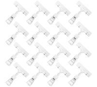 16Pcs Trasparente Segno Clip Plastica Supporto Stand Girevole Prezzo