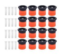 16PCS Variable Arc Nozzles, 360° Adjustable Pop Up Sprinkler Heads for Replacement, Irrigation Components Compatible with Standard System in Garden Lawn Terrace (6A (1.2-1.8m))